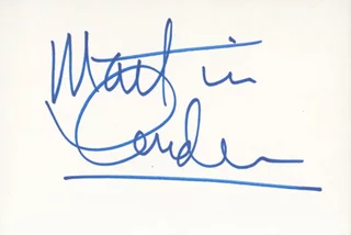 Martin Landau autograph
