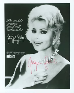 Zsa Zsa Gabor autograph