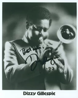 Dizzy Gillespie autograph