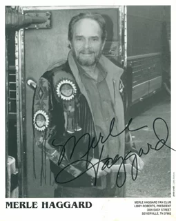 Merle Haggard autograph
