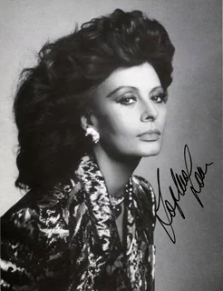 Sophia Loren autograph