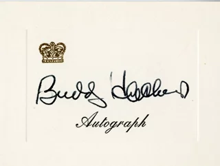 Buddy Hackett autograph