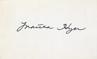 Martha Hyer autograph