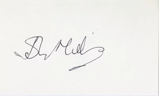 John Mills autograph