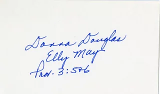 Donna Douglas autograph
