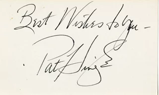 Pat Hingle autograph