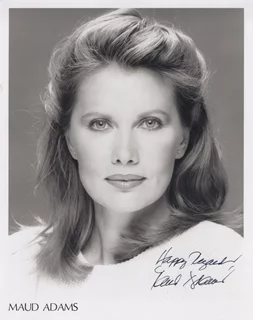 Maud Adams autograph