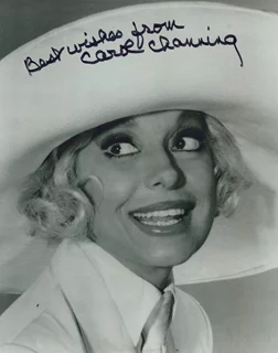 Carol Channing autograph