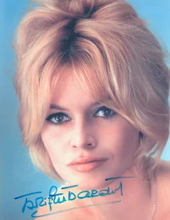 Brigitte Bardot autograph