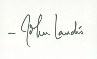 John Landis autograph