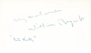 William Reynolds autograph
