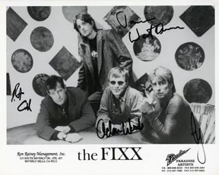 The Fixx autograph