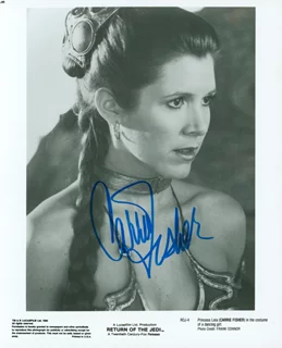 Carrie Fisher autograph