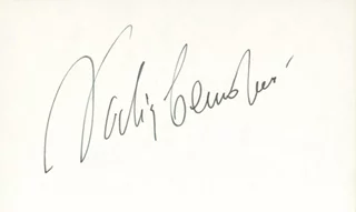 Nadia Comaneci autograph