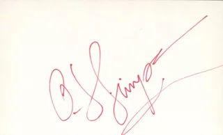 O.J. Simpson autograph