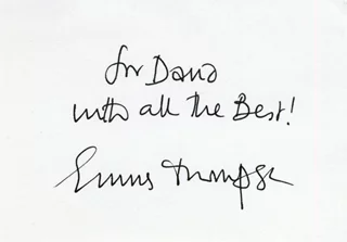 Emma Thompson autograph