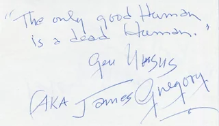 James Gregory autograph