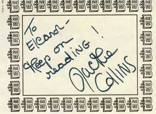 Jackie Collins autograph