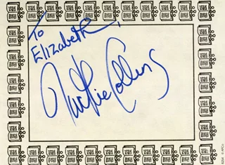 Jackie Collins autograph