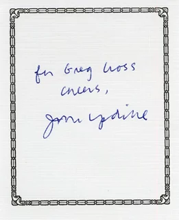 John Updike autograph