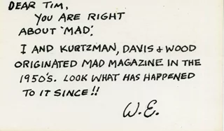 Will Elder autograph