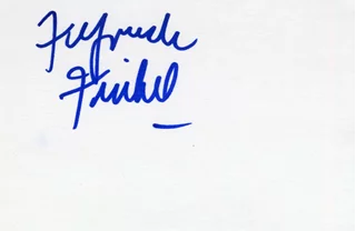 Fyvush Finkel autograph
