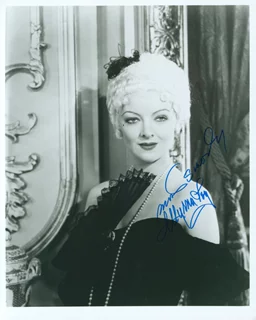Myrna Loy autograph