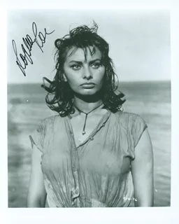 Sophia Loren autograph