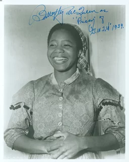 Butterfly McQueen autograph