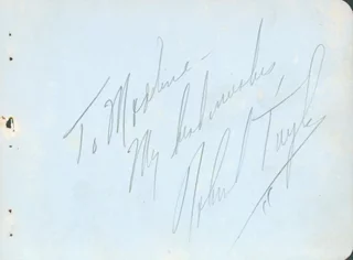 Robert Taylor autograph