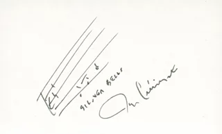 Jay Livingston autograph