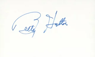 Betty Hutton autograph