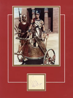 Yul Brynner autograph