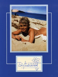 Brigitte Bardot autograph