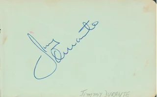 Jimmy Durante autograph