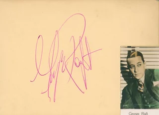 George Raft autograph