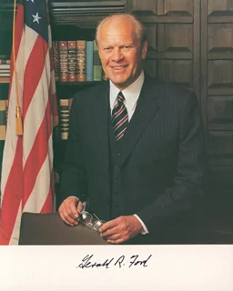 Gerald Ford autograph