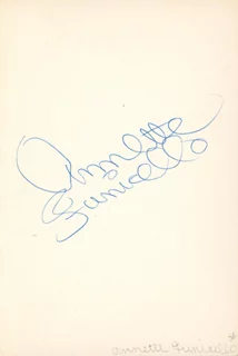 Annette Funicello autograph