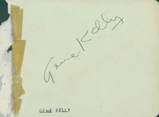 Gene Kelly autograph