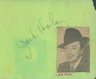 Jack Haley autograph