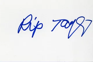 Rip Taylor autograph