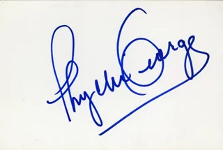 Phyllis George autograph