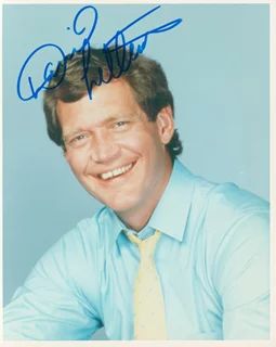 David Letterman autograph