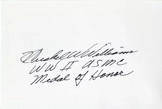 Hershel Williams autograph