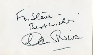 David Niven autograph