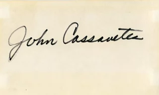 John Cassavetes autograph