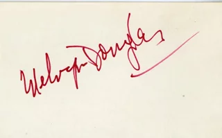 Melvyn Douglas autograph
