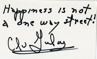 Clu Gulager autograph