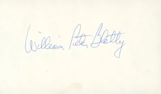 William Peter Blatty autograph