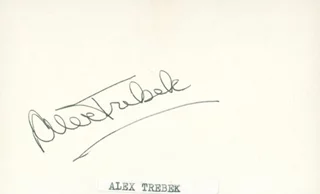 Alex Trebek autograph